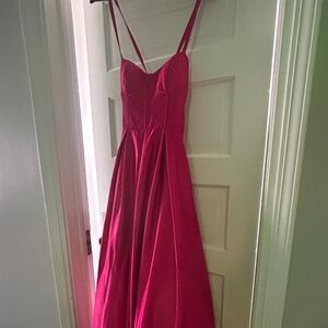 Blondie Nites pink prom dress